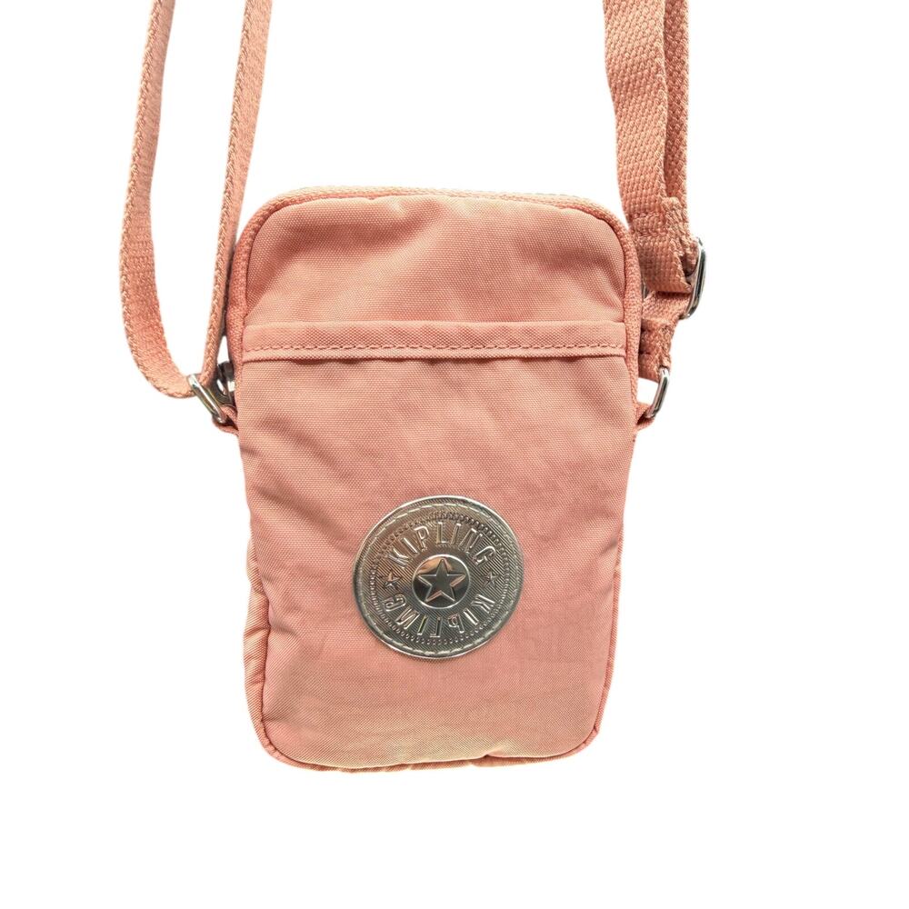 Kipling Pink Mini Crossbody Bag Nylon Adjustable Strap Travel